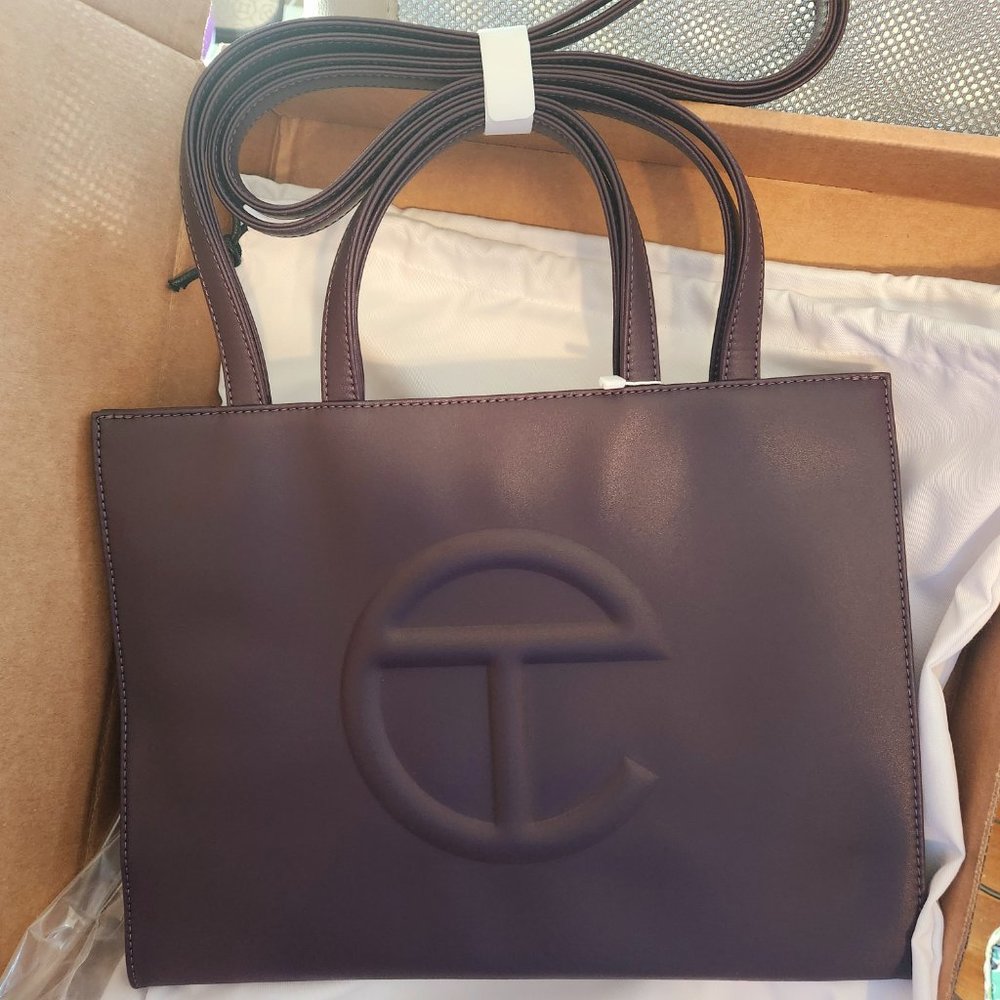Telfar Eggplant Medium Shopping Bag (New w Tags, Dustbag)